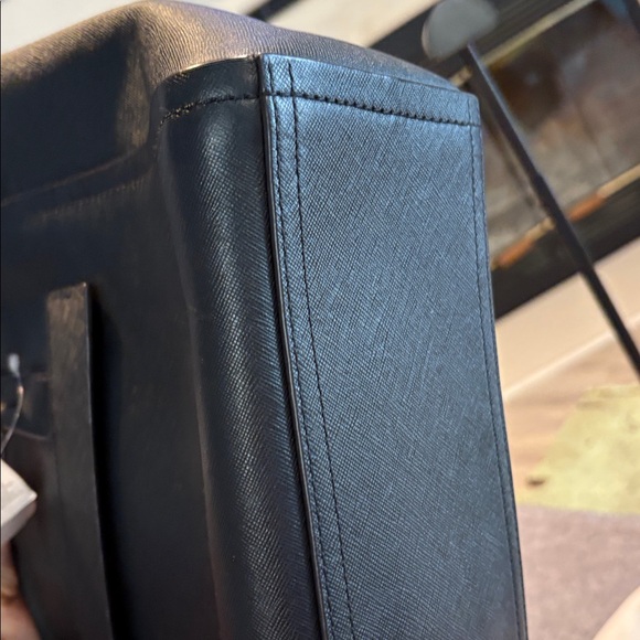 Coach Bleecker Riley Carryall handbag in black Saffiano leather - Picture 5 of 7